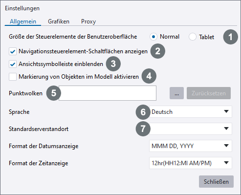 Allgemeine Einstellungen