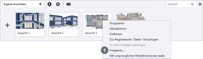 Ansicht teilen