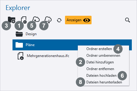 Dateien und Ordner Managen