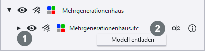Modelle entladen