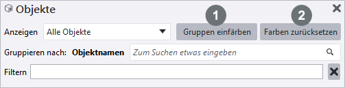 Objektgruppen einf&auml;rben