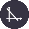 Symbol Einachsig geneigte Ebene