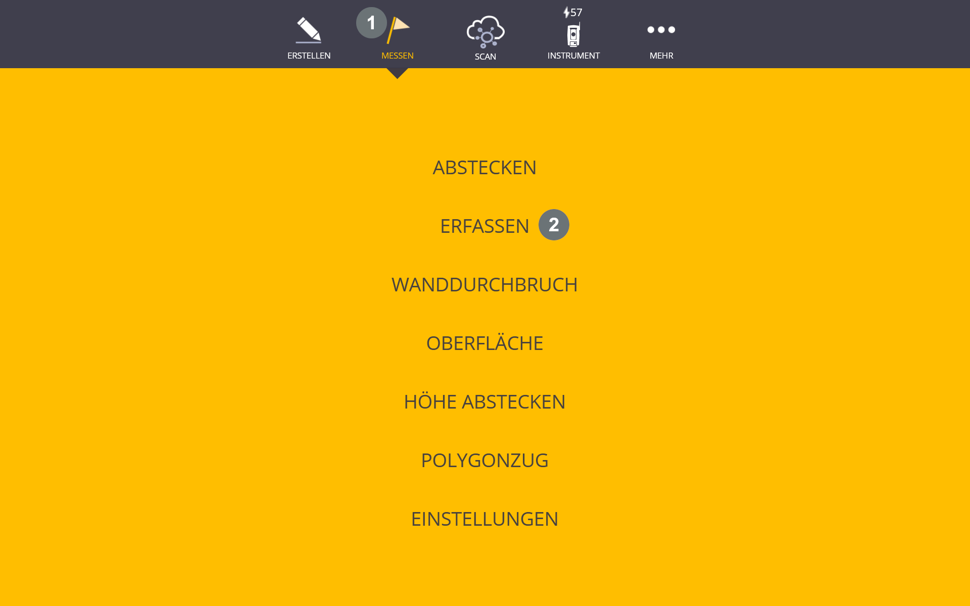 Punkte-Erfassung
