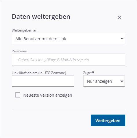 Teilen via Link